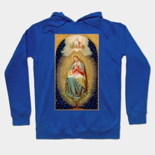 Blessed Virgin Mary Root of Jesse Holy Card Hoodie